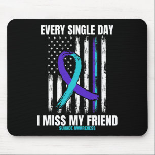 Friend Suicide Awareness Prevention American Flag  Mouse Pad