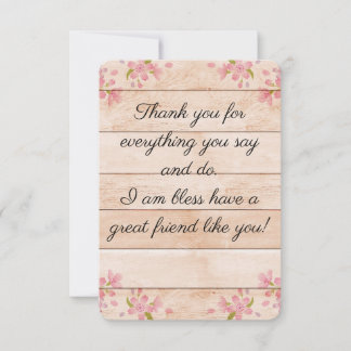 Friend Thank You Card