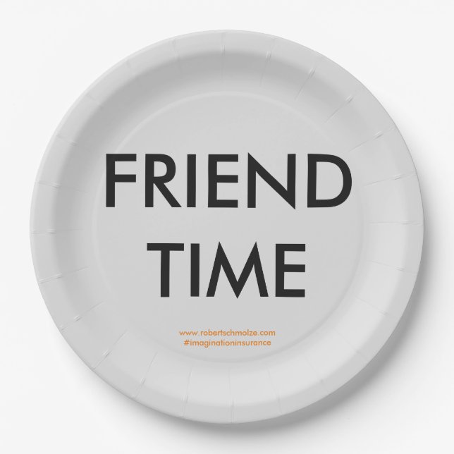 Friend Time Paper Plates (Front)