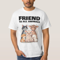 FRIEND TO ALL ANIMALS CAT PIG DOG 