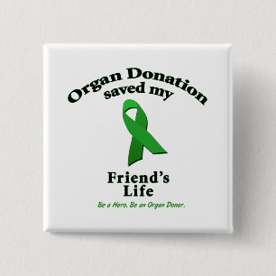 Friend Transplant 15 Cm Square Badge