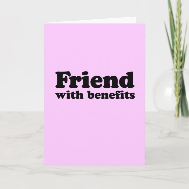 FRIEND WITH BENEFITS CARD (Front)