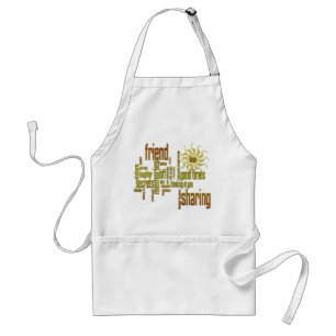 Friend Word Art Apron