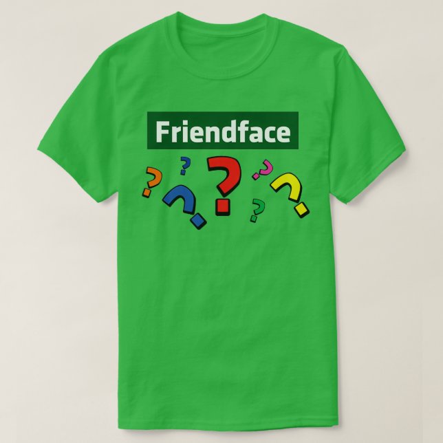Friendface Question Marks T-Shirt (Design Front)