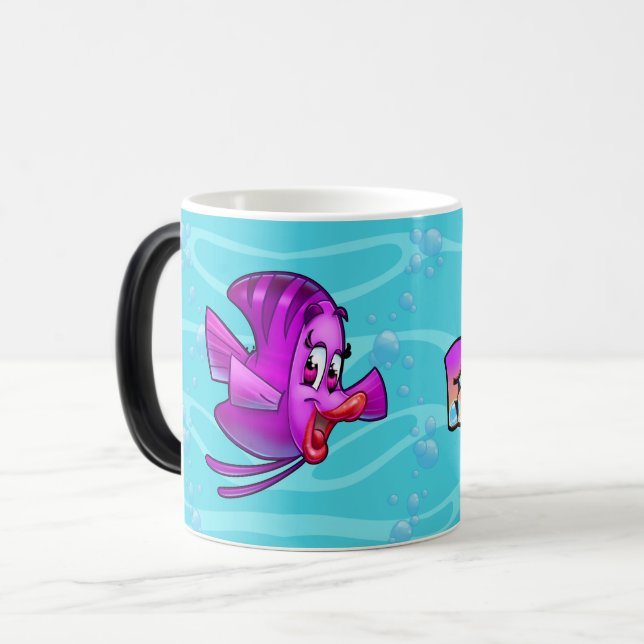 FriendFish cartoon fish  Magic Mug (Front Left)