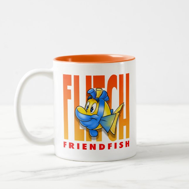 FriendFish cartoon mug Flitch (Left)