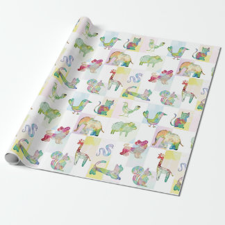 Friendly Animalitos Wrapping Paper
