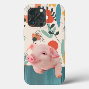 Friendly Baby Pig   Cute Baby Animal iPhone 13 Pro Case