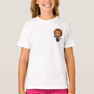 Friendly Barber Lion Kids T-Shirt