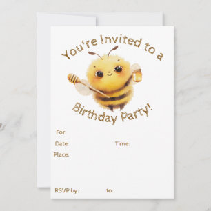 Friendly Bee Invitation