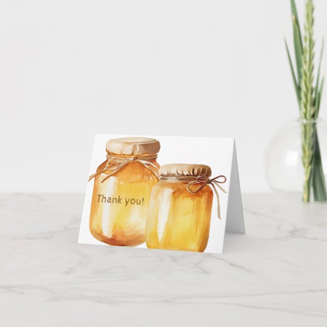 Friendly Bee Thank You Card (Front)