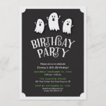 Friendly Birthday Ghost Party Invitation<br><div class="desc">Spooky birthday party invitation featuring 3 friendly white ghosts. You could also use this invitation for a costume party and scary themed parties.

The invitation reads: Birthday Party

Please contact me at claudia@claudiaowen.com if you would like to customise this invitation. Please visit my Zazzle shop http://www.zazzle.com/claudiaowenshop
Design by claudiaowen.com</div>