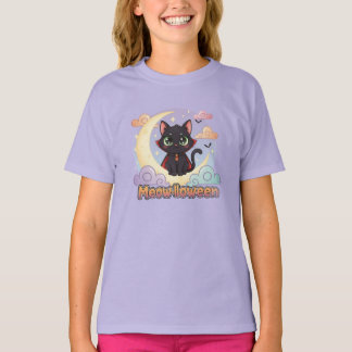 Friendly Black Cat Halloween T-Shirt – Cute Tee