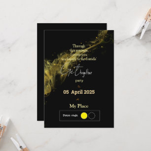 Friendly Black Invitation