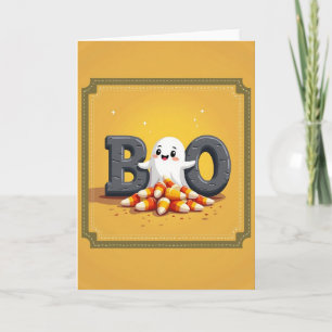 Friendly Boo Ghost Card