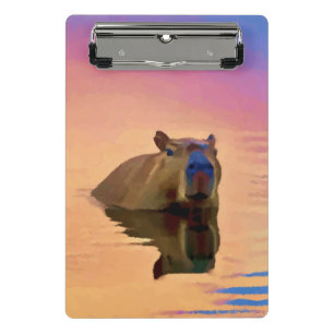 Friendly Capybara Mini Clipboard