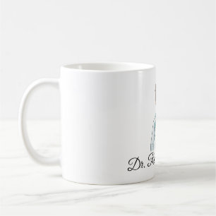 Friendly Cartoon Cardiologist Mug Design – ECG Cha