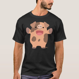 Friendly Cartoon Pig T-shirt