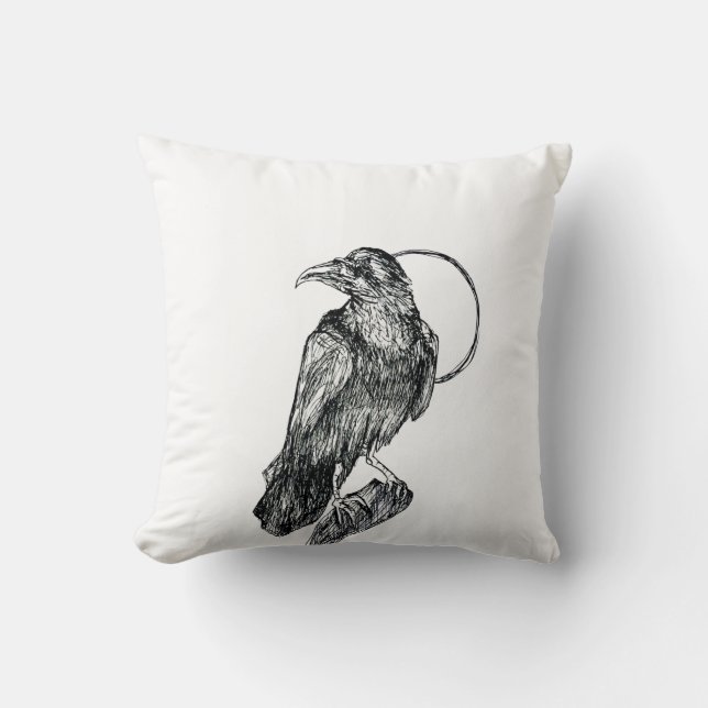 Friendly Crow Cushion (Front)