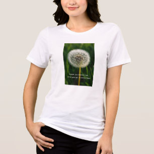Friendly Dandelion Wildflower Garden Inspiration  Tri-Blend Shirt