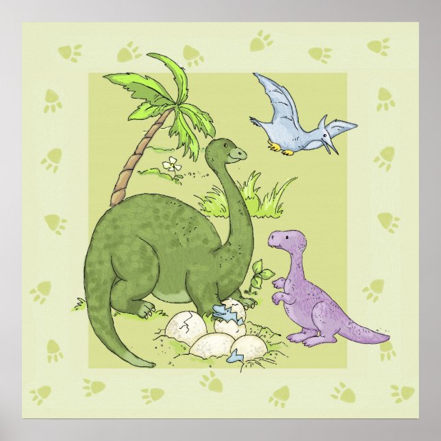 Friendly Dinosaurs Poster (Front)