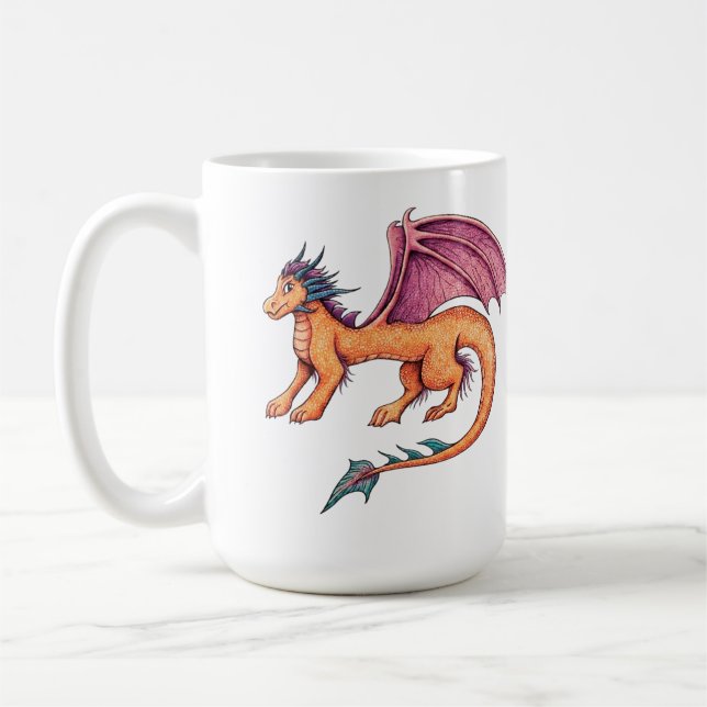 Friendly Dragon Coffee Mug (Left)