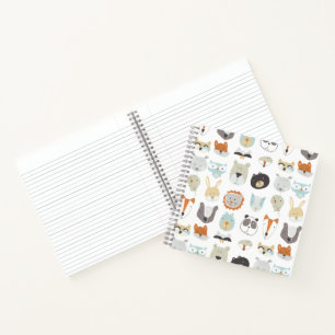 Friendly Faces   Cute Animal Portraits Notebook