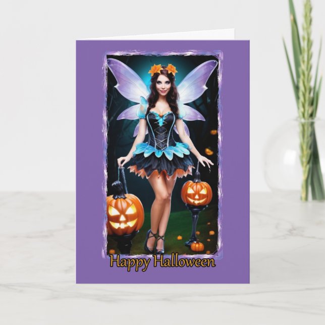 Friendly Fairy Halloween Card (Front)