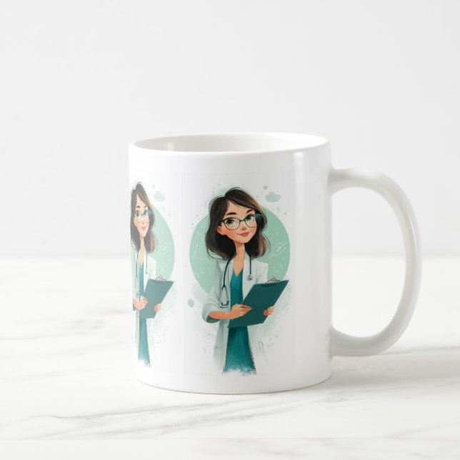 Friendly Female Doctor Mug Design (Right)