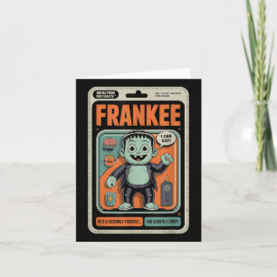 Friendly Frankenstein Monster Halloween Humour Toy Card