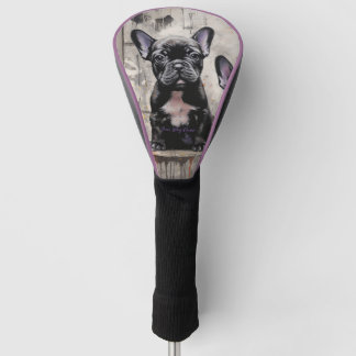 Friendly French Bulldog Puppy Dogs 003 - Raimon P Golf Head Cover