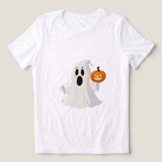 "Friendly Frights: Ghost & Pumpkin Duo" Tri-Blend Shirt