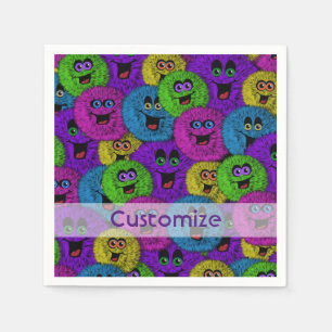 Friendly Fuzzles Cute Creatures Napkins