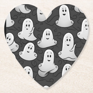 Friendly Ghost Paper Coaster