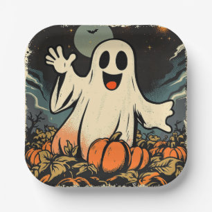 "Friendly Ghost" Replica Circa 1950's Paper Plate