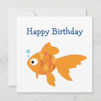 Friendly Gold Fish Illustration