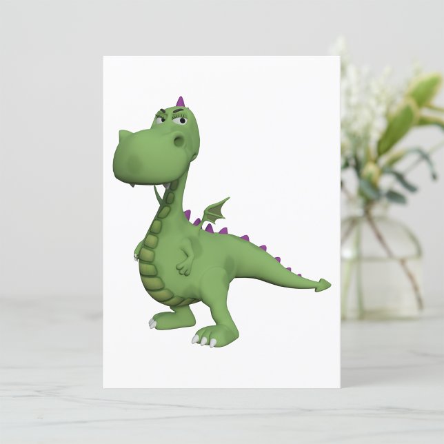 Friendly Green Dinosaur Invitation (Creator Uploaded)