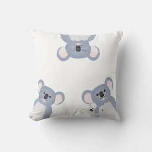 Friendly Grey Koala Group Hanging Out Cushion