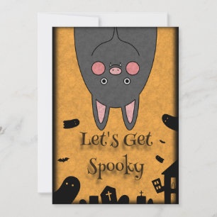 Friendly Halloween Bat Holiday Card