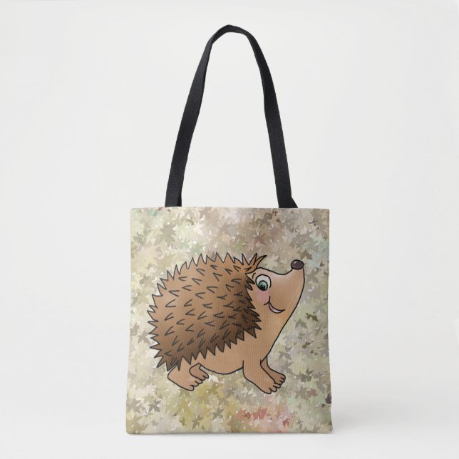 friendly hedgehog tote bag (Front)
