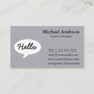 Friendly Hello Business Card