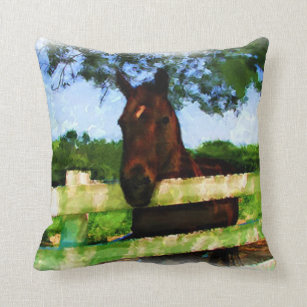 Friendly Horse Cushion