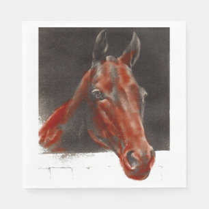 friendly horse napkin