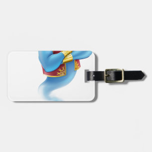 Friendly Jinn or genie and magic oil lamp Luggage Tag