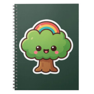 Friendly Kawaii Tree Notebook