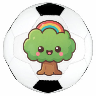 Friendly Kawaii Tree Soccer Ball