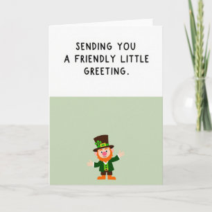 Friendly Leprechaun Art Card