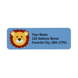 Friendly Lion Address Labels