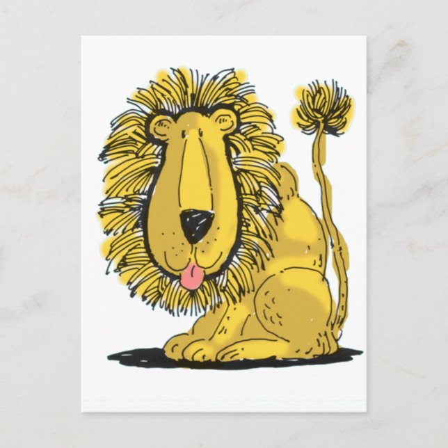 Friendly Lion Postcard (Front)