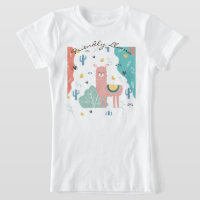 Friendly Llama in a Landscape Girls